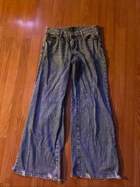 Sincerely Jules Vintage-Light Blue Wide-Leg Jeans